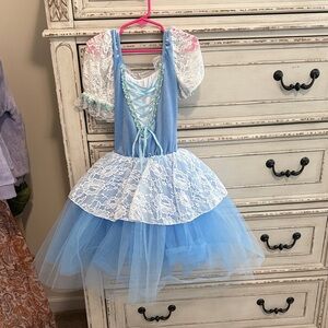 Revolution Blue and White Lace Dance Costume